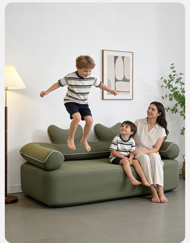 Надувной диван из оксфордской ткани (со светодиодной лентой)