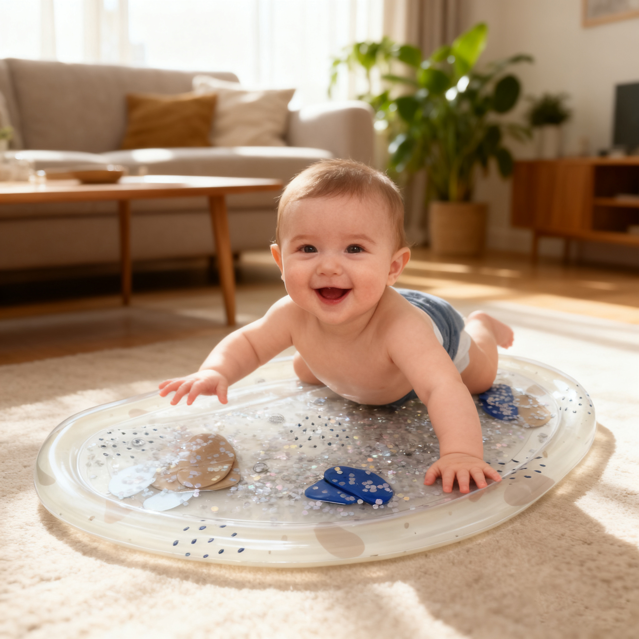 Надувной игровой коврик-хлопушка для детей