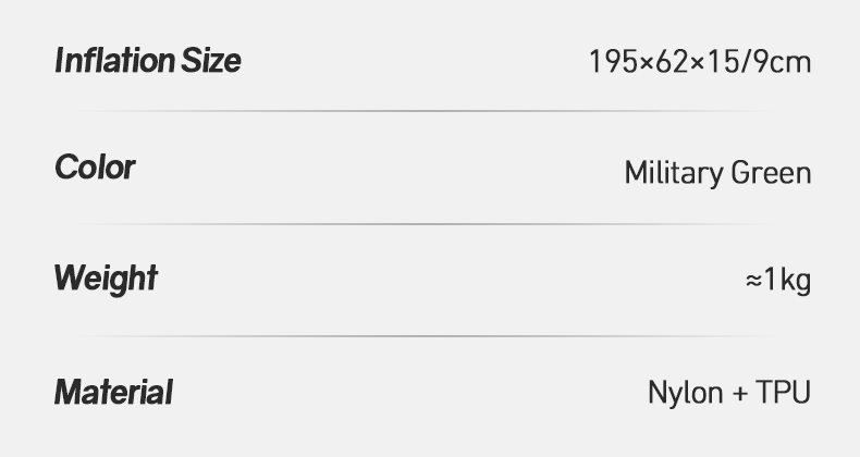 Нейлоновый TPU надувной коврик