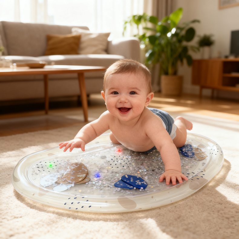 Светящийся водный коврик для хлопков (Light-up Patting Water Mat)