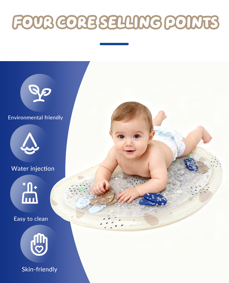 Светящийся водный коврик для хлопков (Light-up Patting Water Mat)