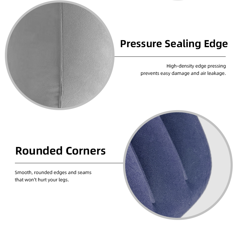 Надувная подушка-шезлонг с помповым механизмом нажатия