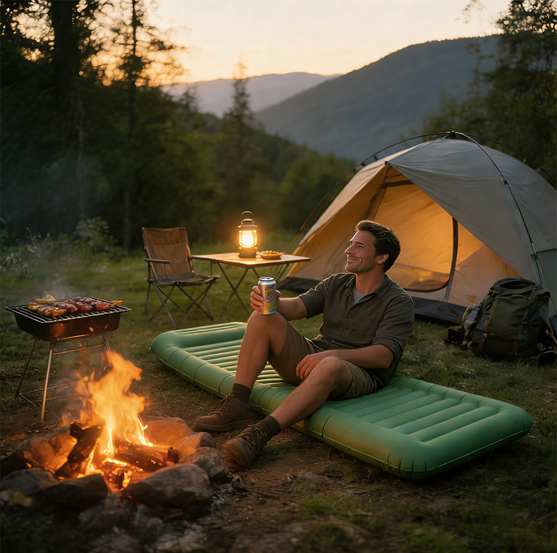 Надувной матрас для отдыха на открытом воздухе