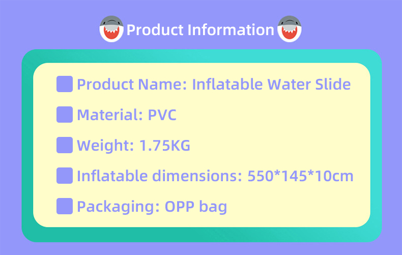 Надувная водная горка