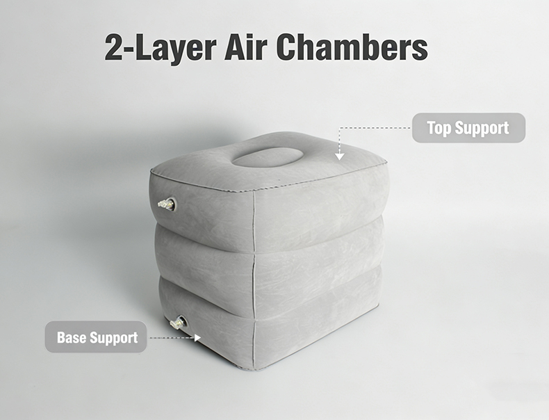 Дорожная надувная подставка для ног (Travel Inflatable Foot Mat)