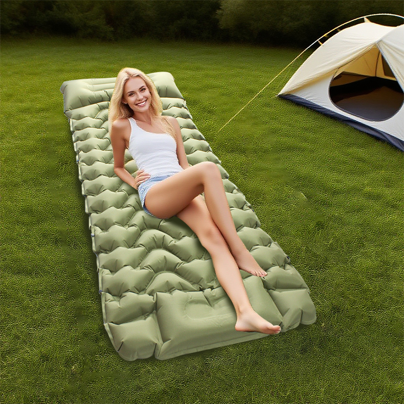 Надувной туристический коврик для отдыха