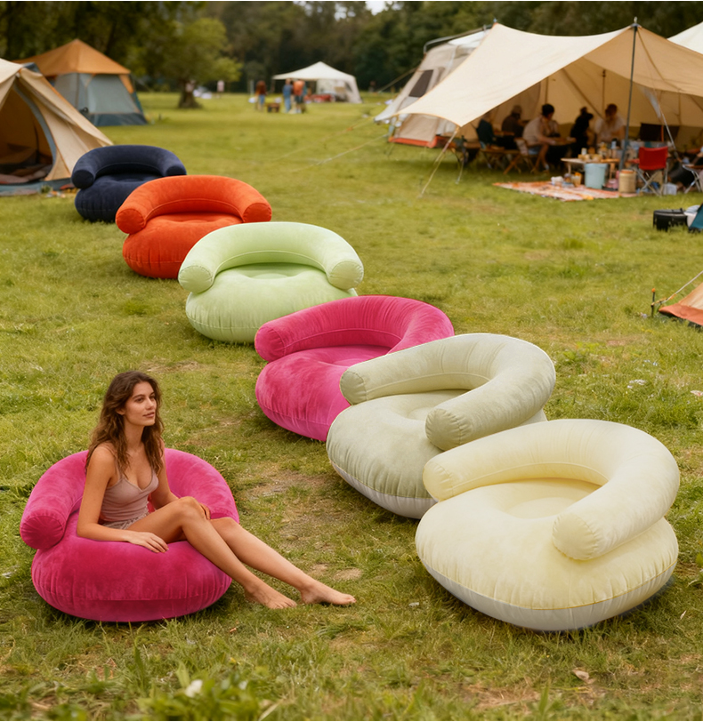 U-образное уличное надувное кресло-диван