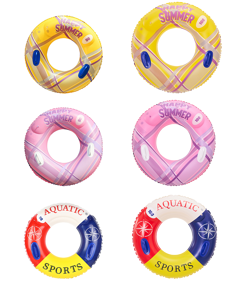 изображение-презентация надувных плавательных кругов.