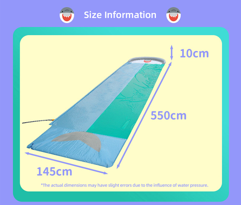 Надувная водная горка