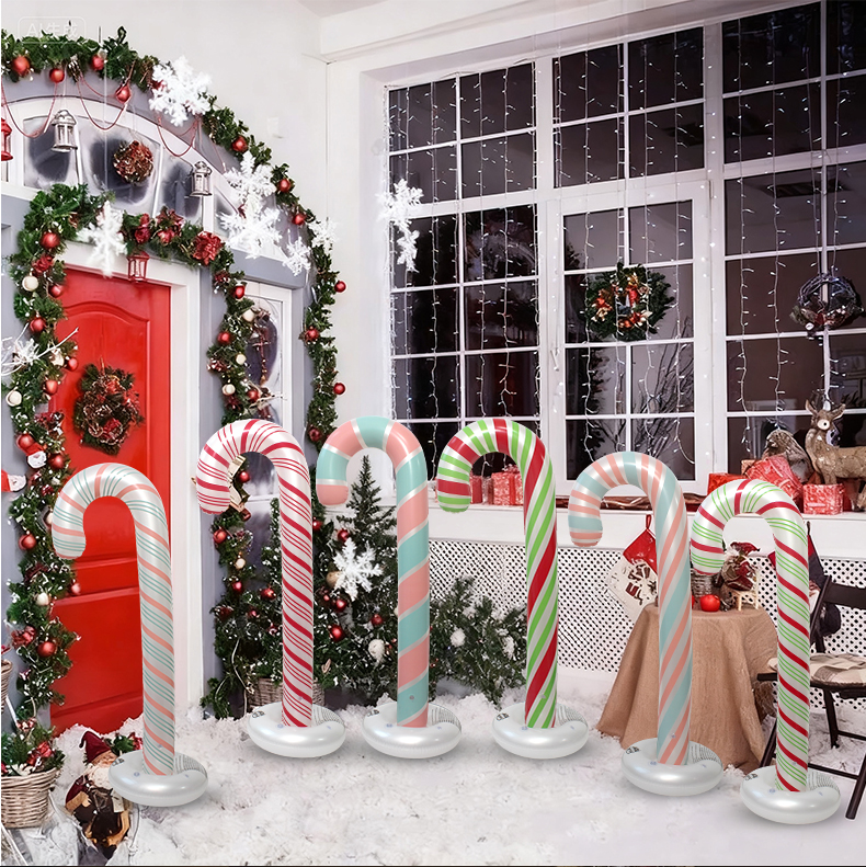 Рождественская надувная конфета-трость (Christmas inflatable cane)