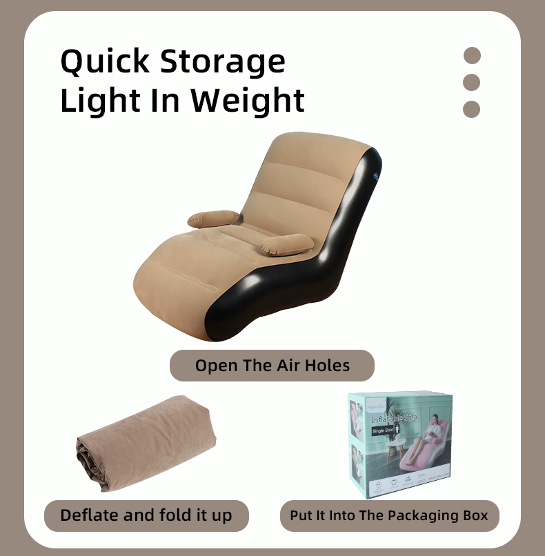 Надувной диван-шезлонг (самонадувающийся)