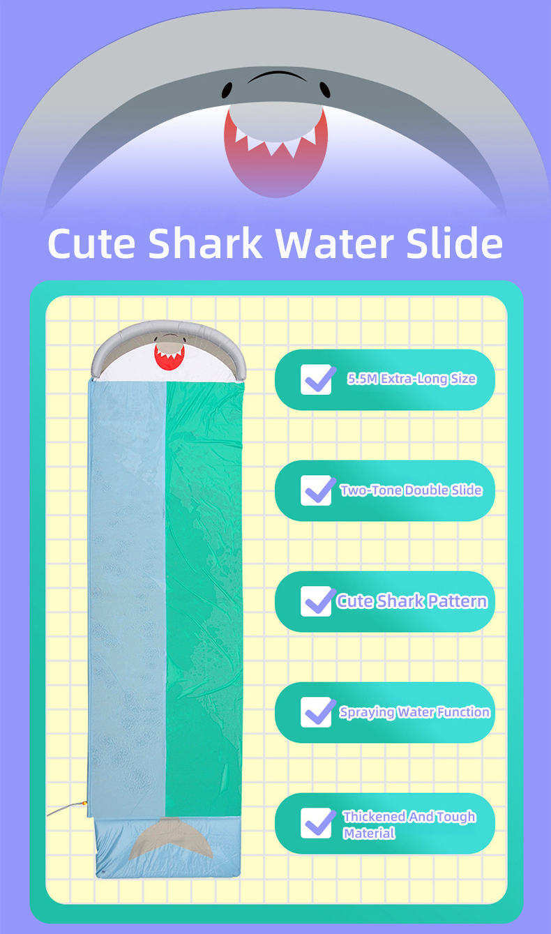 Надувная водная горка