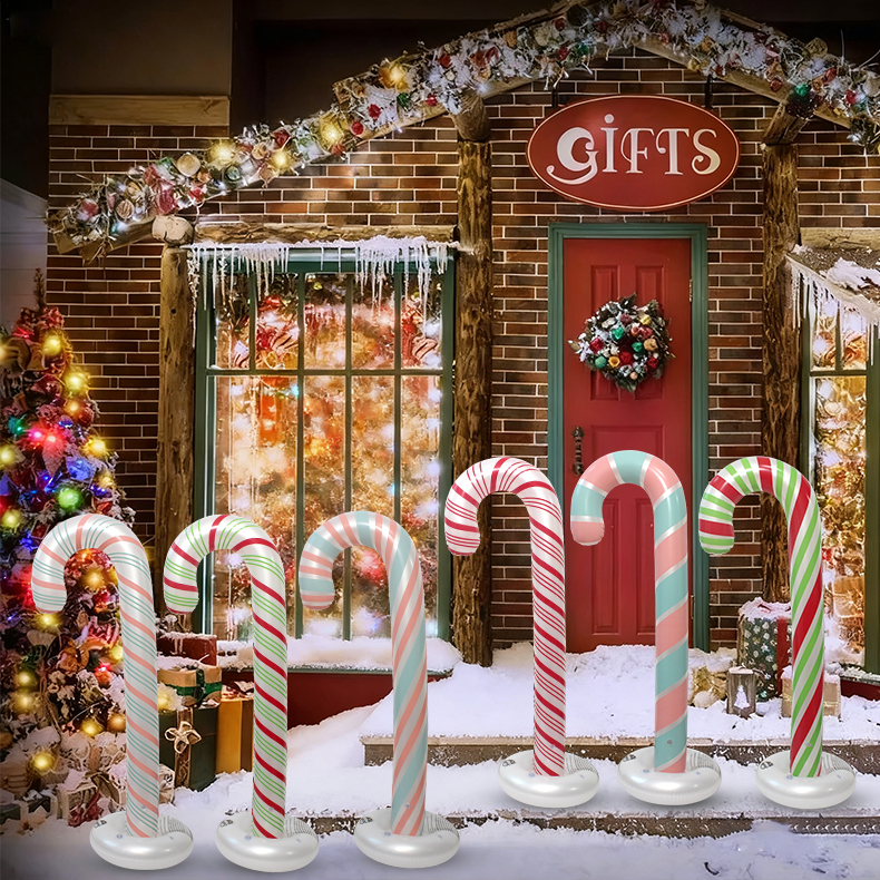 Рождественская надувная конфета-трость (Christmas inflatable cane)