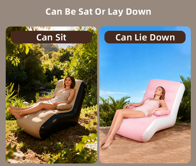 Надувной диван-шезлонг (самонадувающийся)