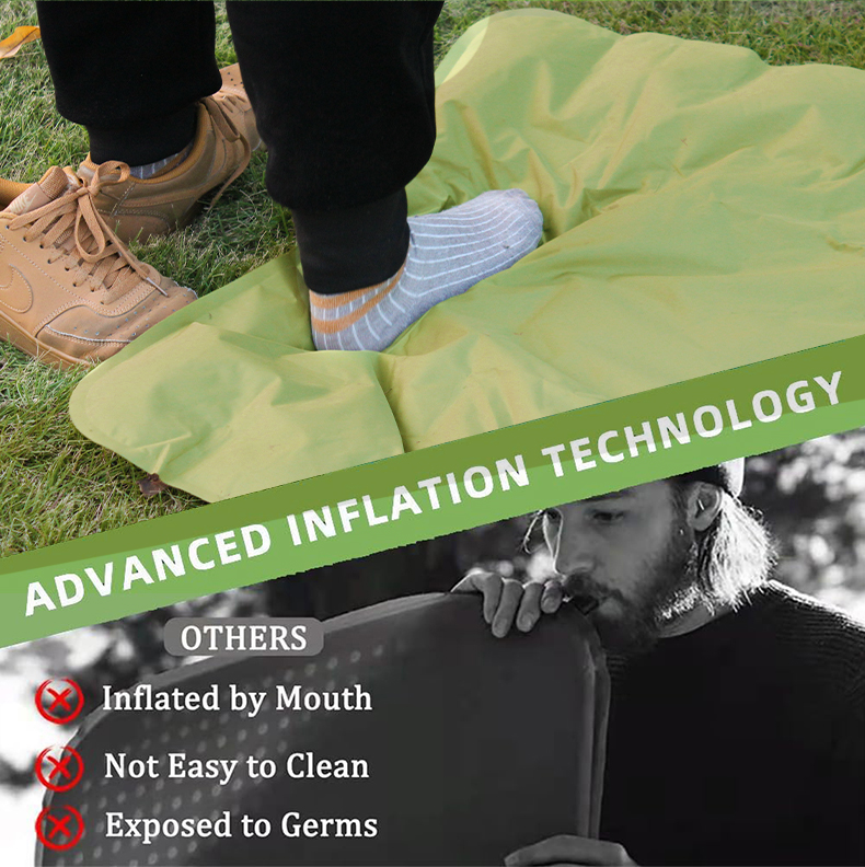 Надувной коврик для отдыха на природе