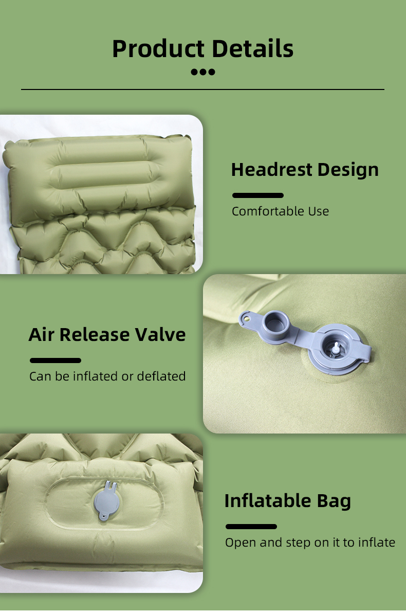 Надувной туристический коврик для отдыха