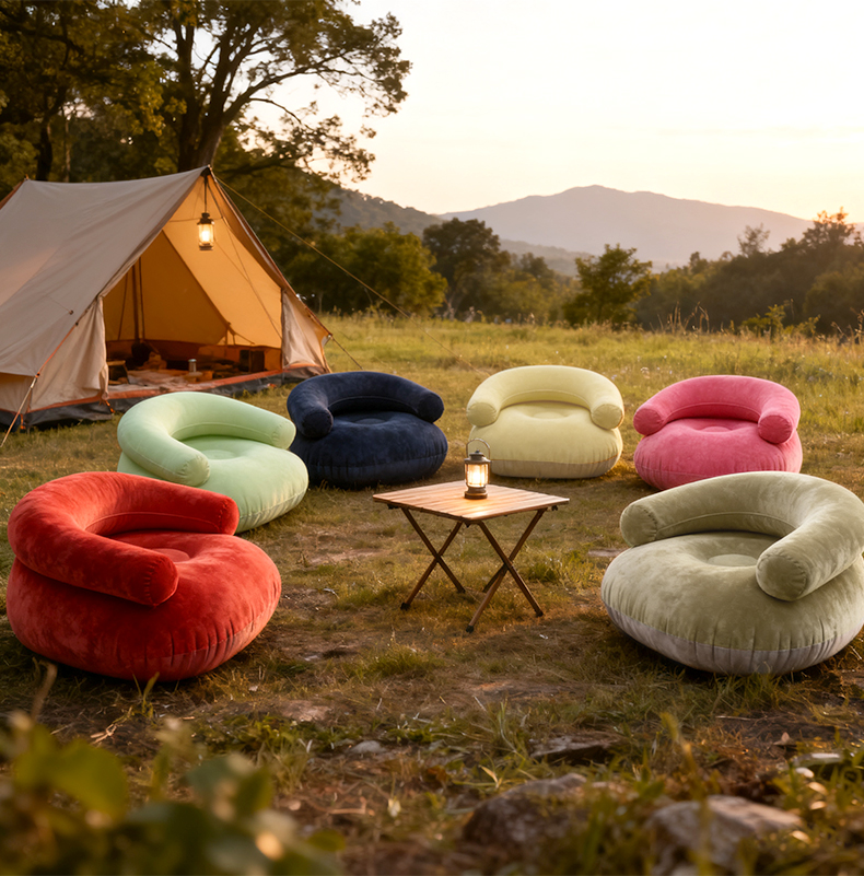 U-образное уличное надувное кресло-диван