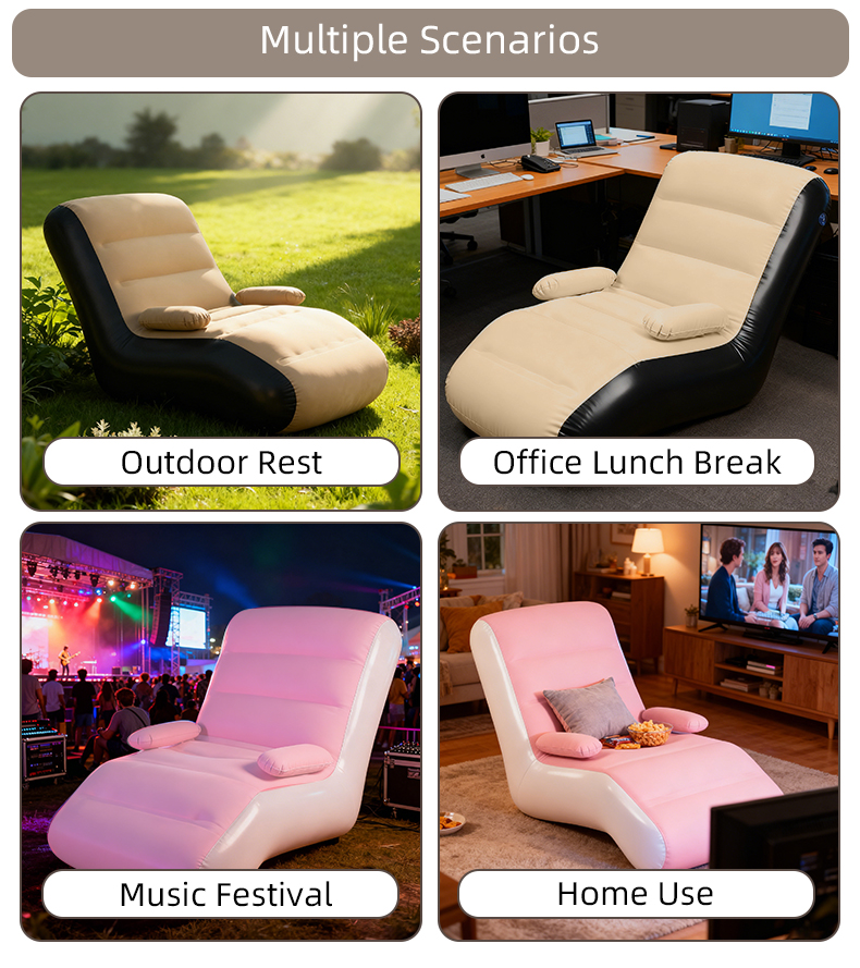 Надувной диван-шезлонг (самонадувающийся)