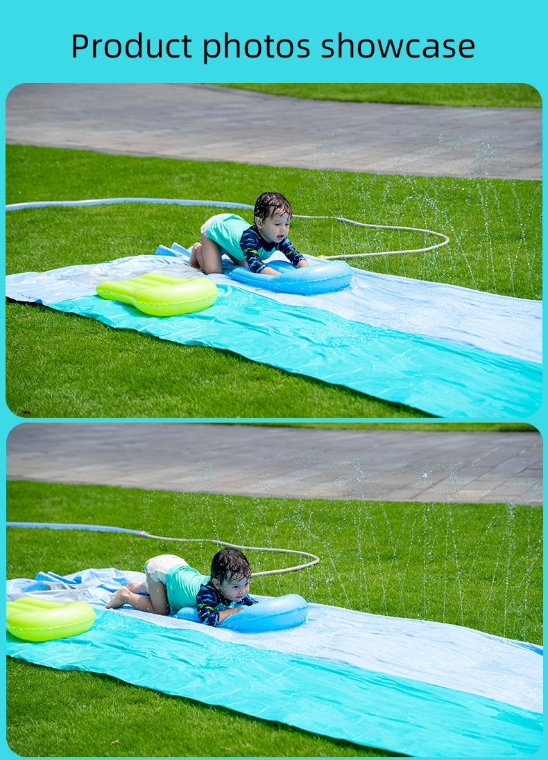 Надувная водная горка