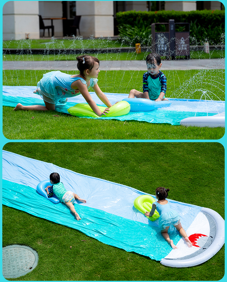 Надувная водная горка