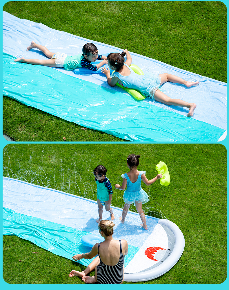 Надувная водная горка