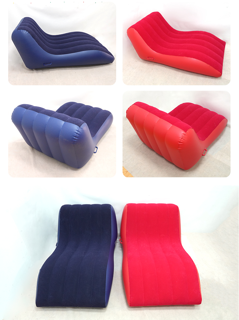 S-образное велюровое кресло-лежак