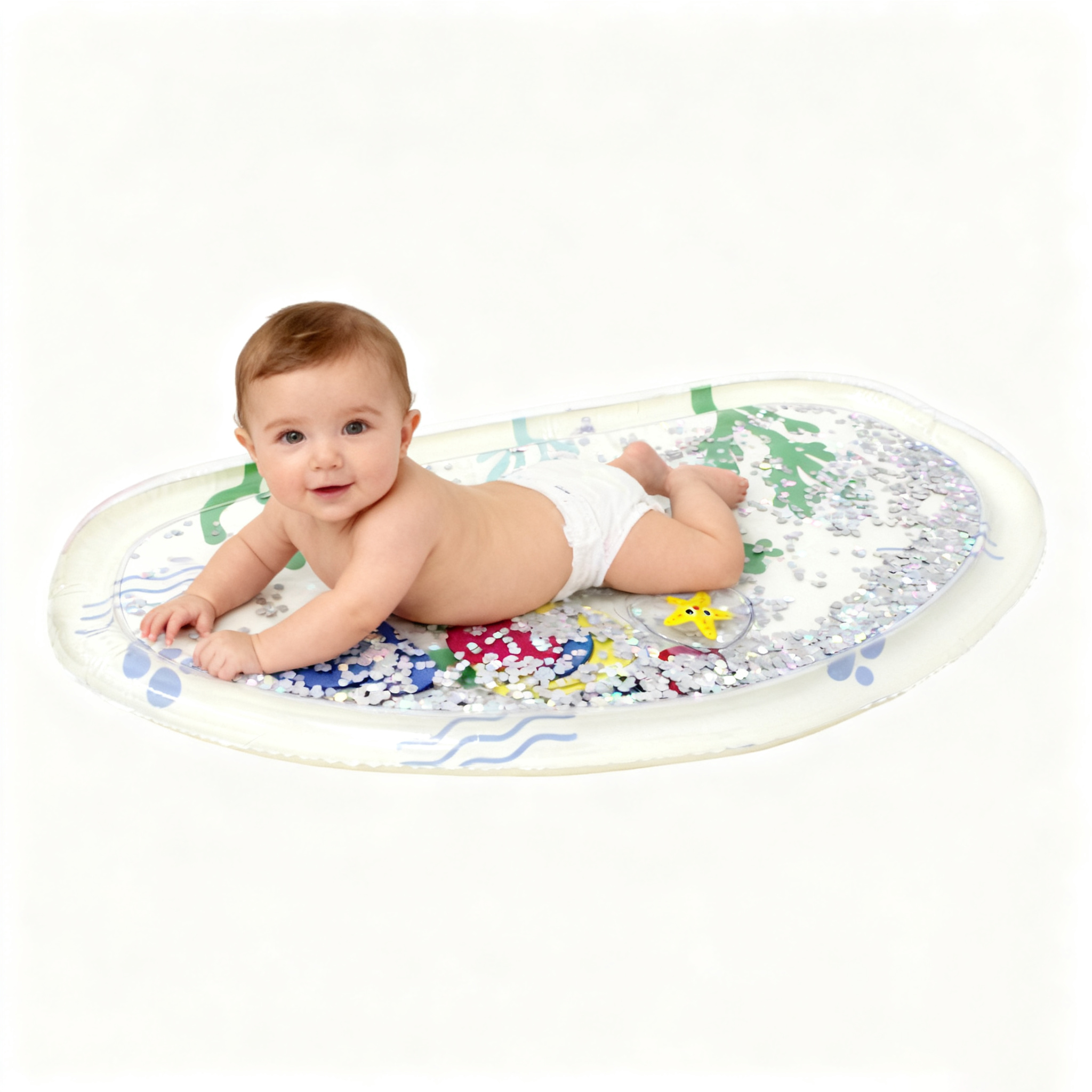 Надувной коврик-хлопушка для детей и с гудком.