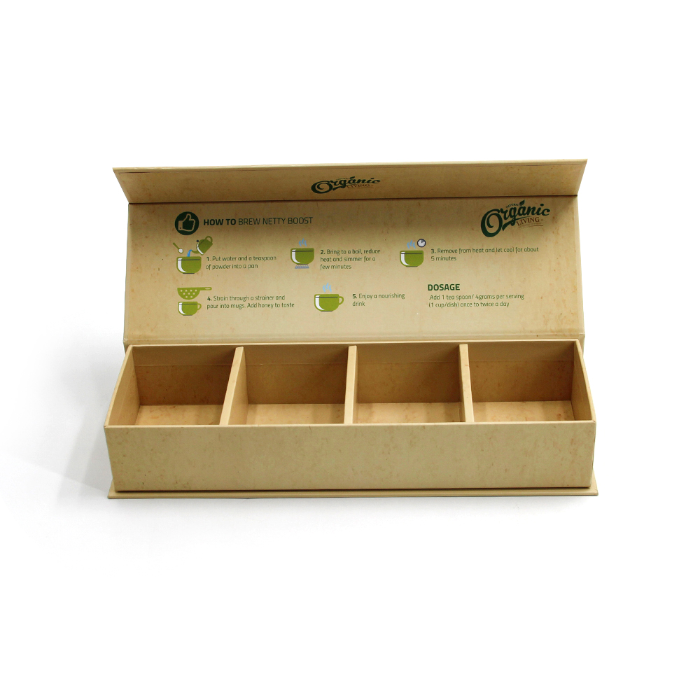 Китай Экологичная бумажная коробка с индивидуальным логотипом, роскошная жесткая упаковка для чая с крышкой на магнитном замке - Гуанчжоуское ООО по печатанию “И Сэнь”