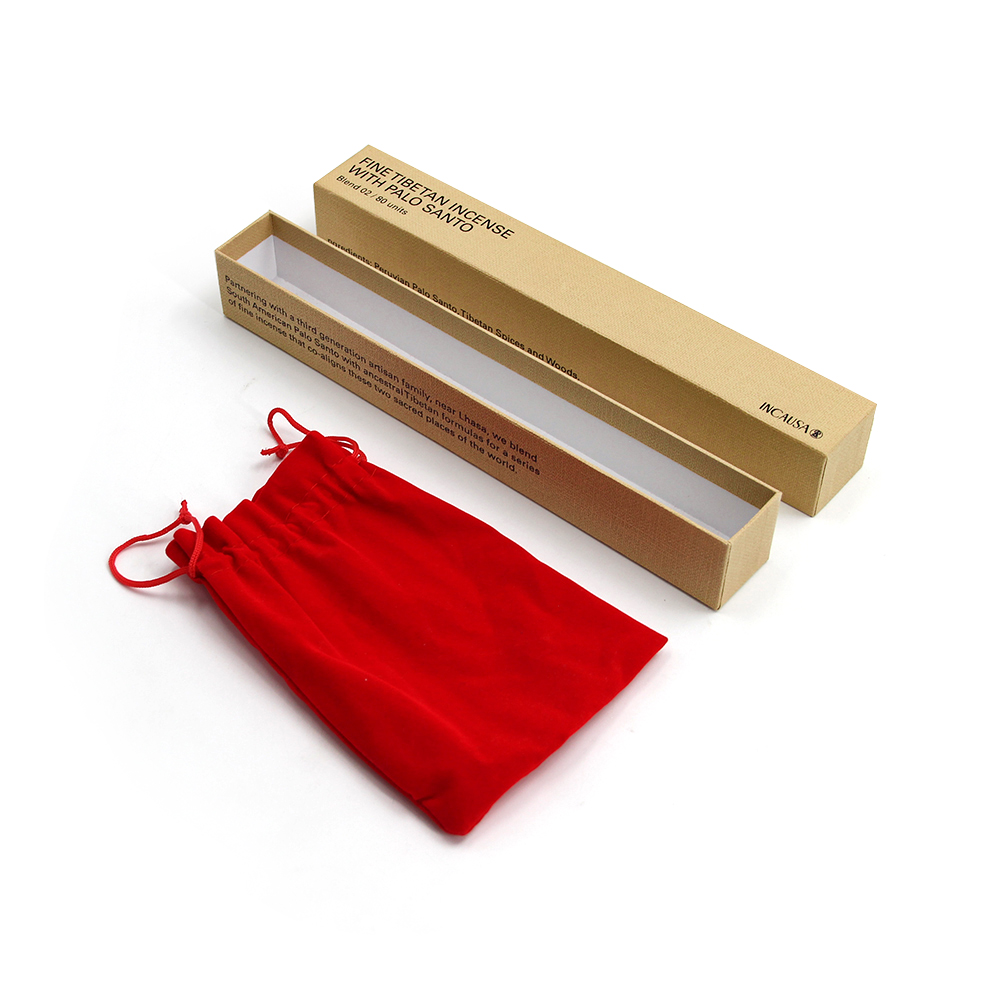 Пустая подарочная упаковка для ароматических палочек. Бумажная крышка и дно коробки с индивидуальным логотипом.