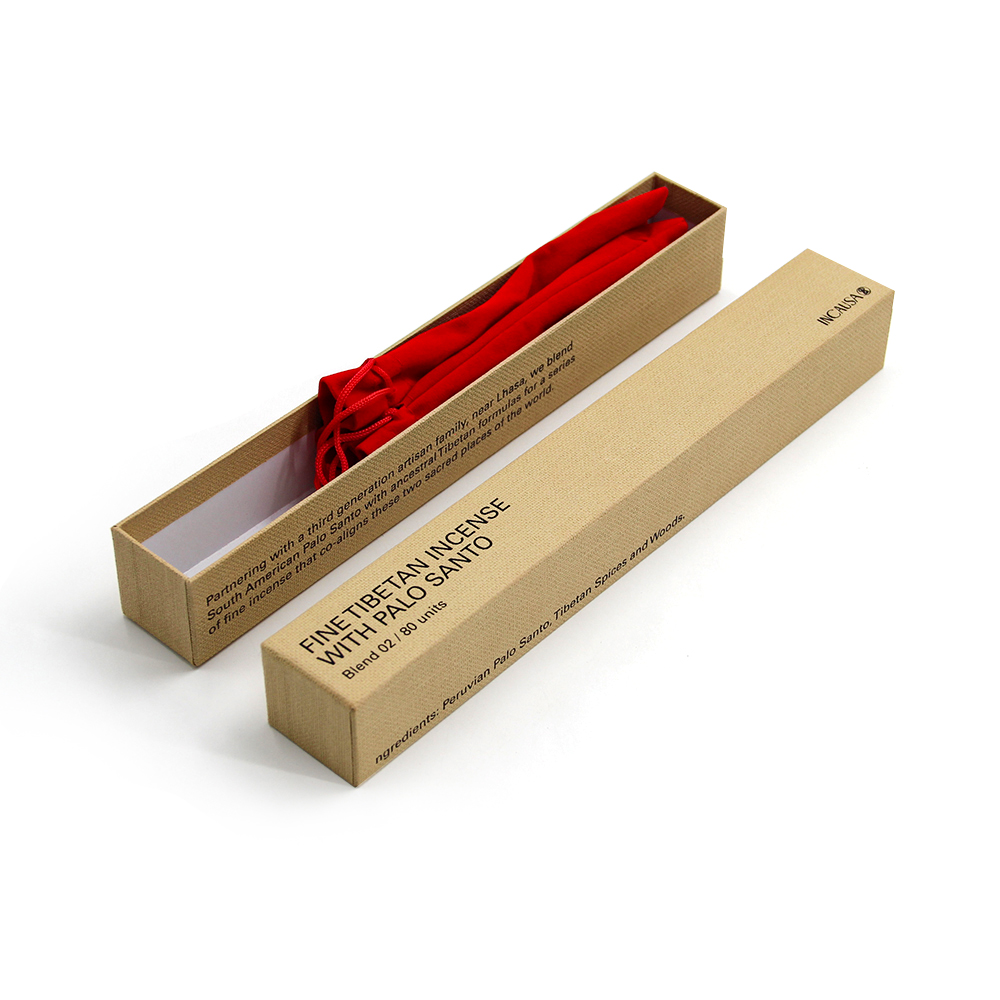 Китай Пустая подарочная упаковка для ароматических палочек. Бумажная крышка и дно коробки с индивидуальным логотипом. - Гуанчжоуское ООО по печатанию “И Сэнь”