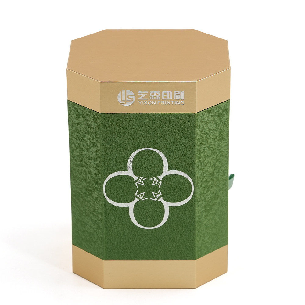 Китай Роскошная восьмиугольная подарочная коробка для парфюмерии с крышкой, изготовленная на заказ. Высококачественная жесткая подарочная коробка для ароматов. - Гуанчжоуское ООО по печатанию “И Сэнь”