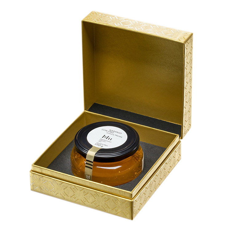 Китай Высококачественная картонная коробка для индивидуальной упаковки меда, роскошная бумажная упаковка для баночки с медом. - Гуанчжоуское ООО по печатанию “И Сэнь”