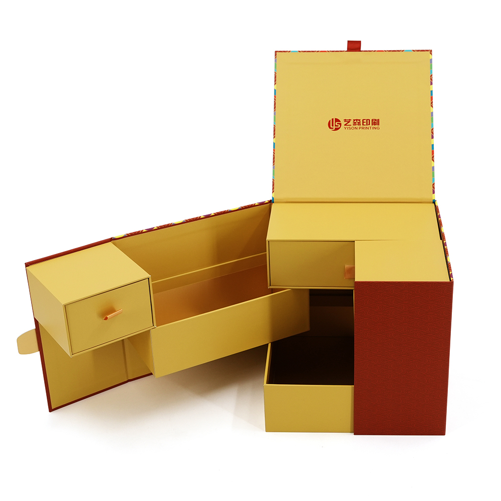 Китай Новый дизайн квадратной бумажной коробки, высококачественная специальная упаковка для ювелирных изделий, индивидуальная роскошная упаковка для ювелирных изделий с логотипом - Гуанчжоуское ООО по печатанию “И Сэнь”