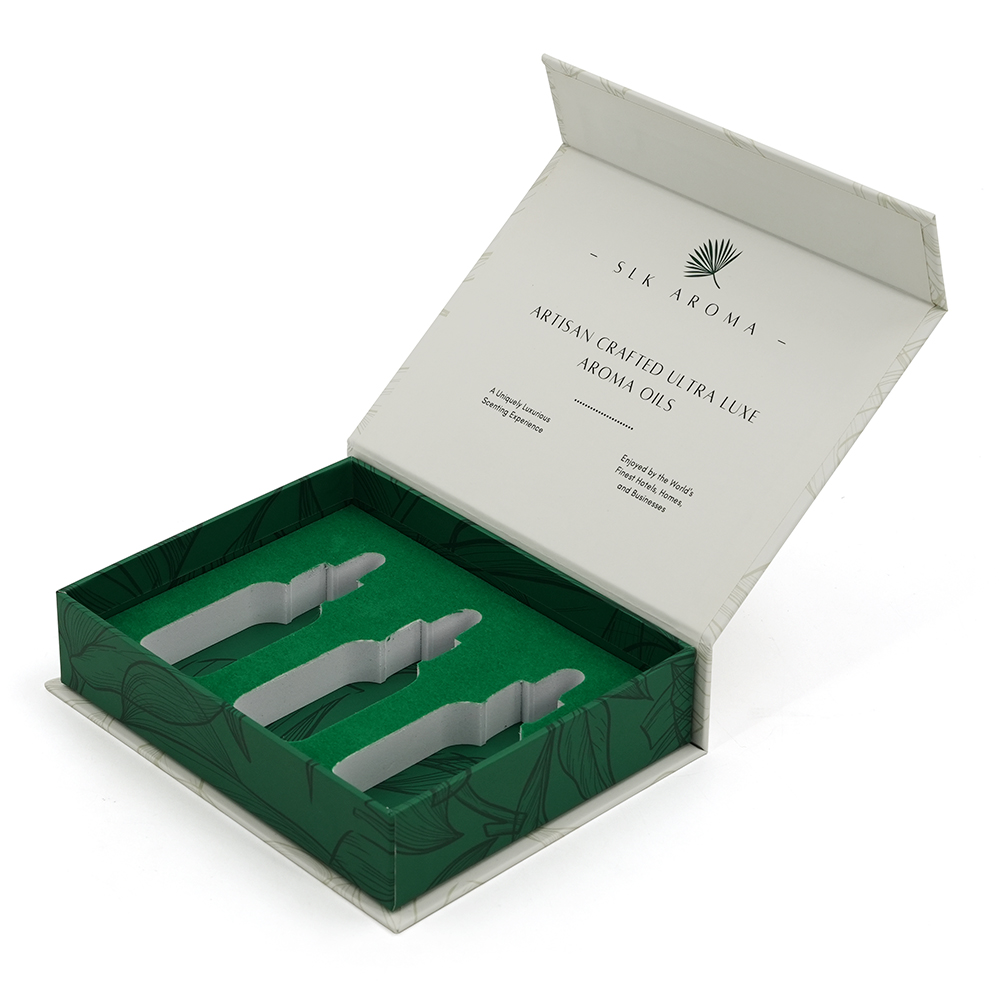 Китай Подарочные коробки с логотипом для эфирных масел. Перерабатываемая бумага. Магнитные застежки. Упаковочные коробки для эфирных масел. - Гуанчжоуское ООО по печатанию “И Сэнь”
