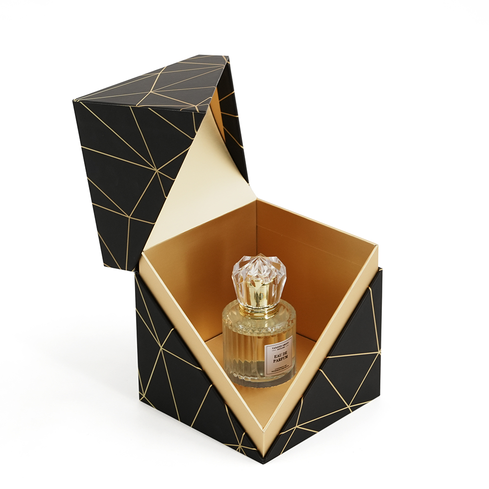 Подарочная коробка класса люкс с откидной крышкой для парфюмерии/косметики, объемом 50 мл, с возможностью нанесения индивидуального логотипа.