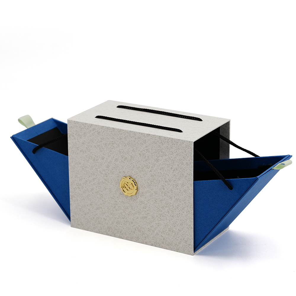 Китай Подарочная коробка класса люкс из плотного картона с двойной дверцей, боковым открыванием и ручкой, с возможностью нанесения логотипа на заказ. - Гуанчжоуское ООО по печатанию “И Сэнь”