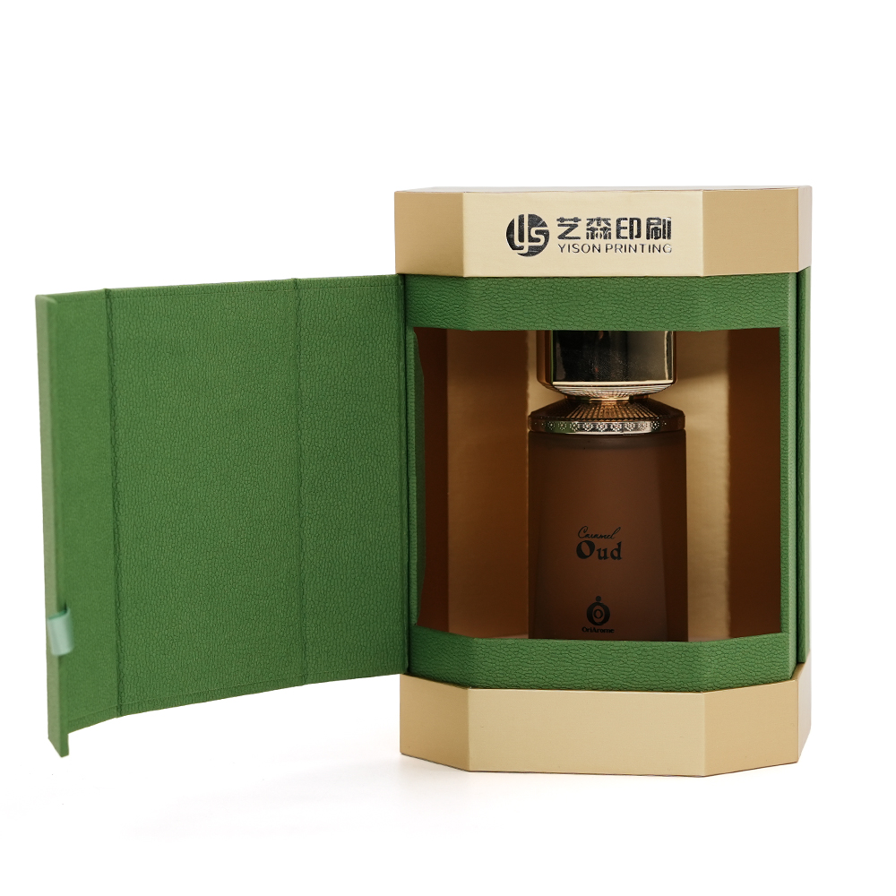 Роскошная восьмиугольная подарочная коробка для парфюмерии с крышкой, изготовленная на заказ. Высококачественная жесткая подарочная коробка для ароматов.