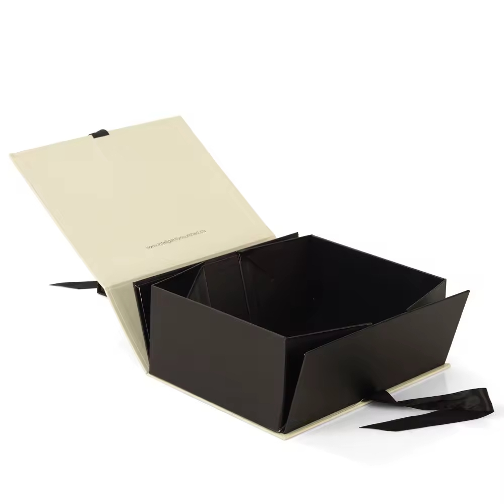 Оптовая продажа картонных коробок для упаковки одежды и подарков нестандартных размеров, высококачественные складные бумажные упаковочные коробки с лентой.