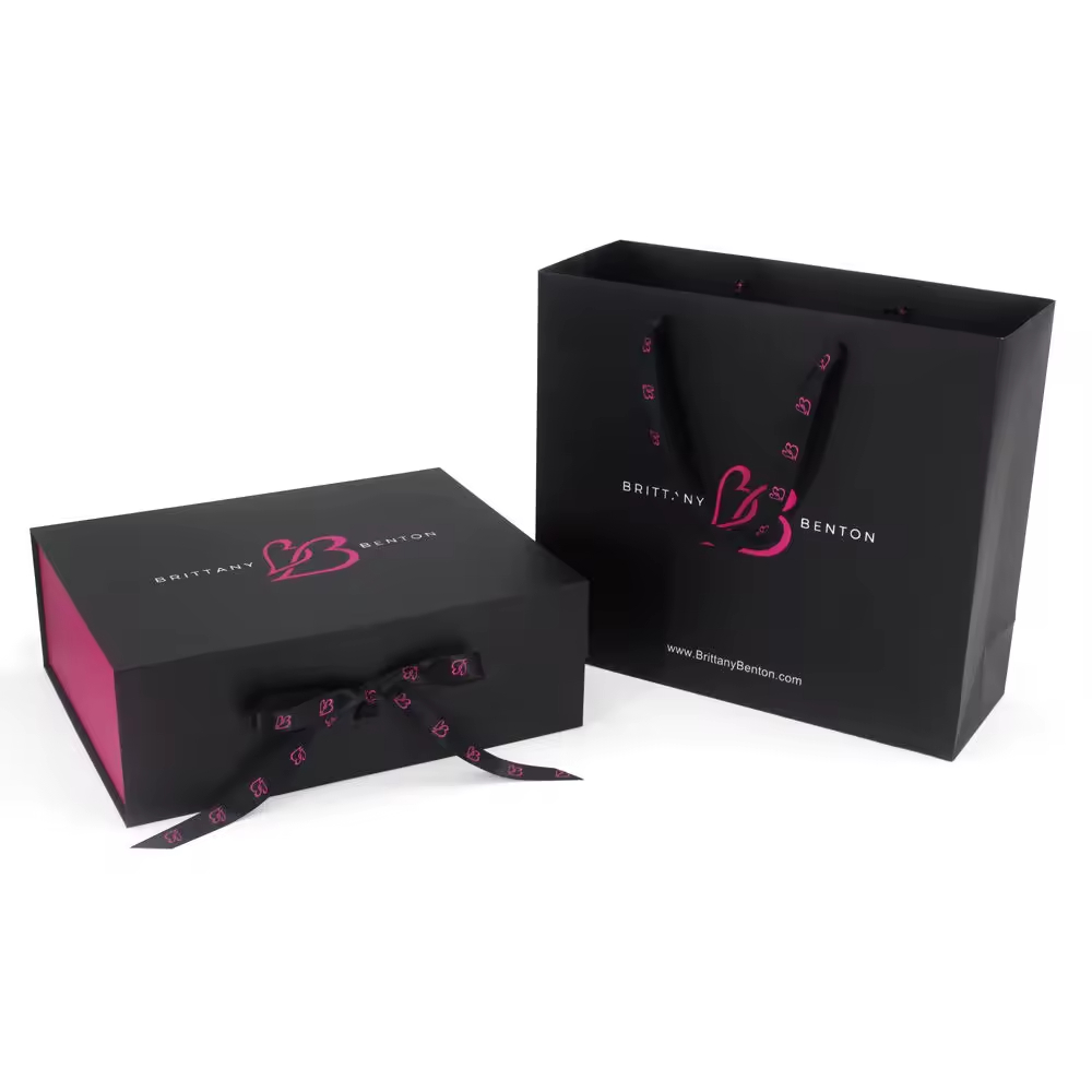 Роскошная картонная подарочная коробка на заказ для упаковки париков, одежды и обуви, жесткая складная бумажная коробка.