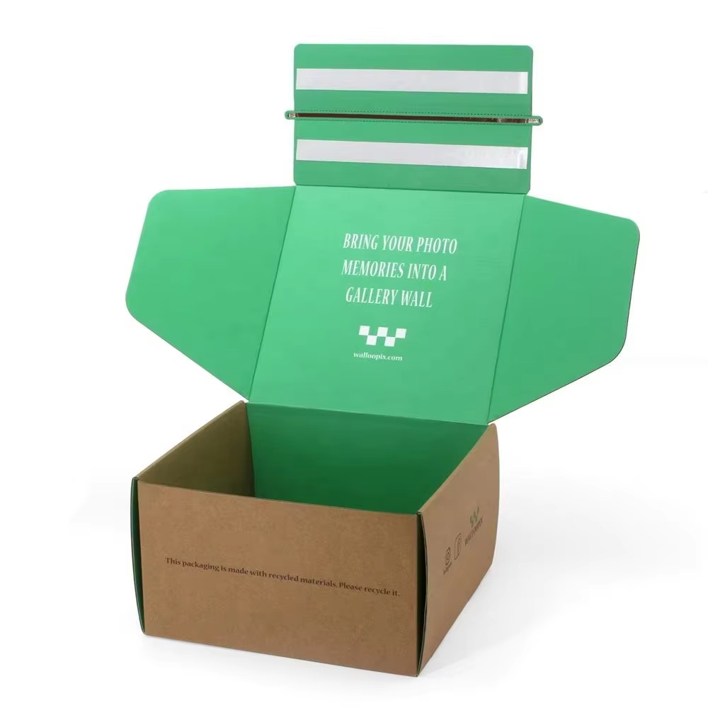 Заводская гофрированная транспортная коробка с логотипом на заказ, складная почтовая подарочная коробка для упаковки одежды