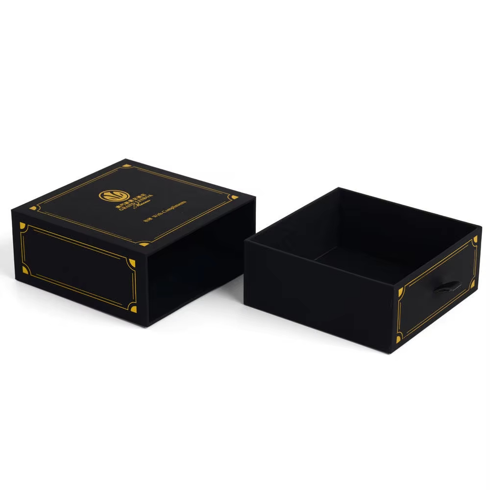Китай Бесплатная разработка дизайна, индивидуальный логотип, упаковка для ящика, роскошная персонализированная подарочная коробка из черного картона - Гуанчжоуское ООО по печатанию “И Сэнь”