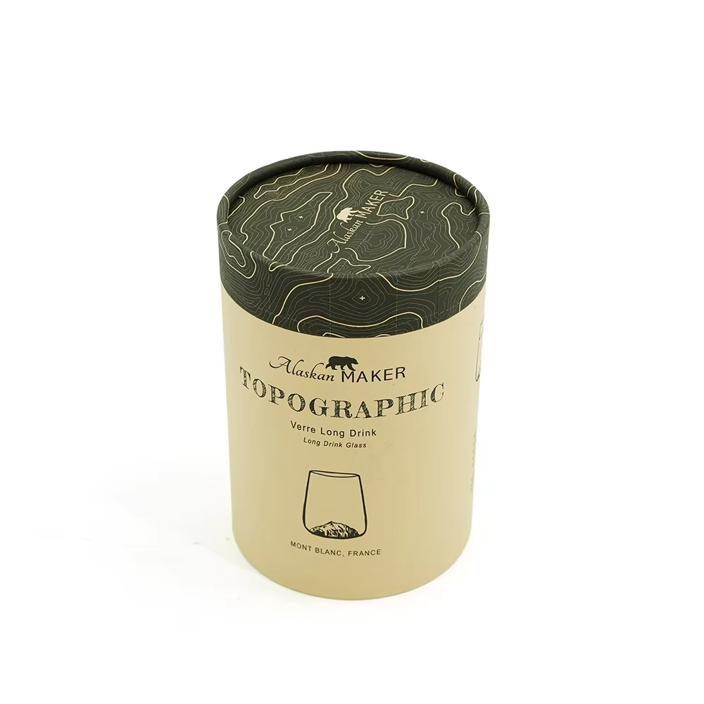 Китай Бесплатная разработка индивидуального дизайна: картонная упаковка из переработанного материала, круглая трубка, цилиндрическая коробка для чая - Гуанчжоуское ООО по печатанию “И Сэнь”