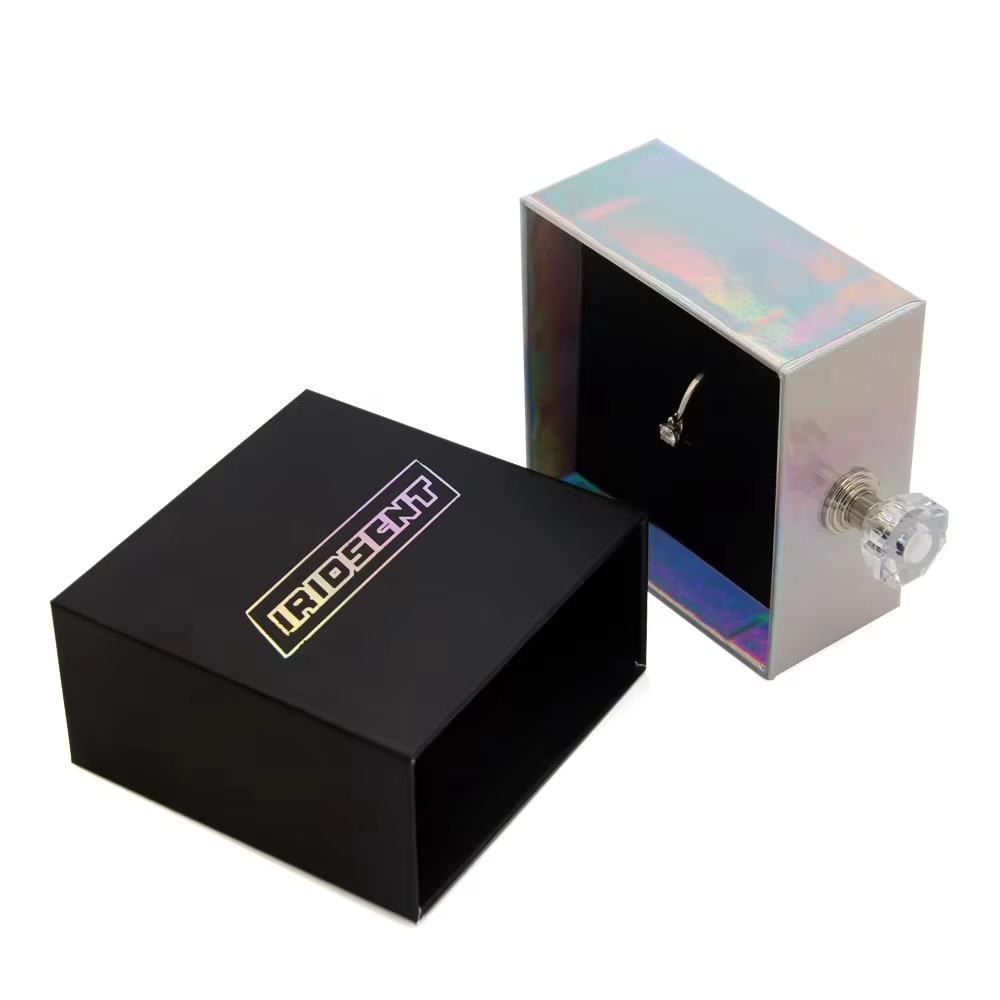 Китай Бесплатный дизайн, изготовление на заказ, картонная выдвижная коробка с ручкой для роскошной упаковки ювелирных изделий. - Гуанчжоуское ООО по печатанию “И Сэнь”