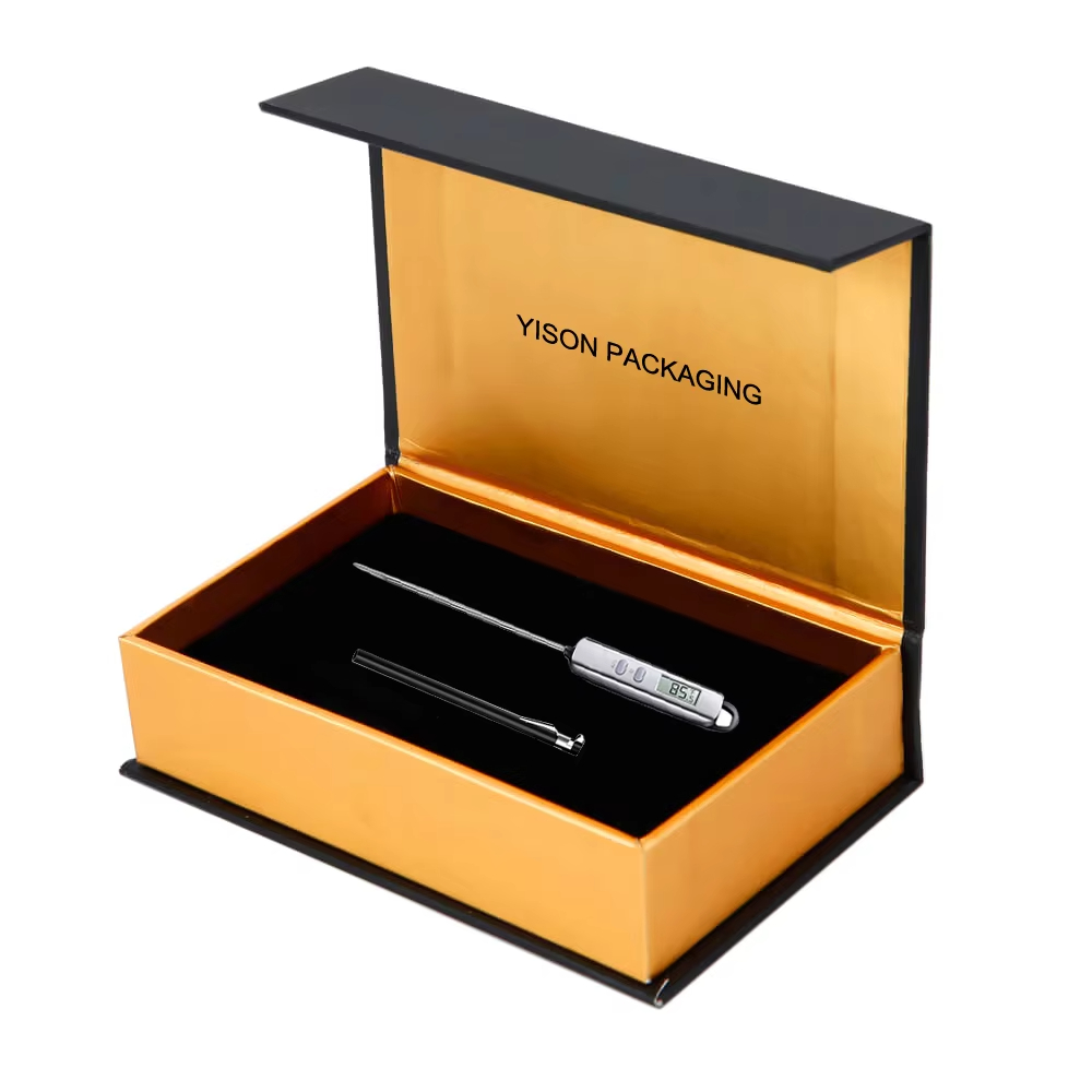 Картонная коробка с клапаном для упаковки, быстродействующий термометр для мяса с мгновенным считыванием, цифровой пищевой зонд, подарочная коробка