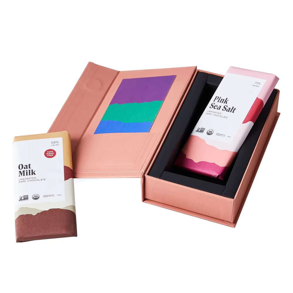 Китай Изготовленная на заказ коробка для шоколада из магнитной бумаги премиум-класса, роскошная жесткая коробка с клапаном для упаковки шоколада - Гуанчжоуское ООО по печатанию “И Сэнь”