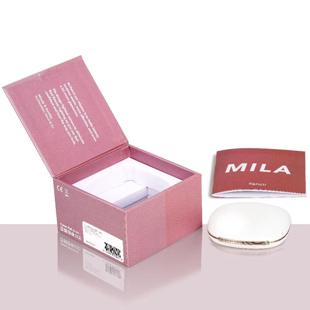 Китай Индивидуальная упаковка для женской косметической рассыпчатой ​​пудры, роскошная жесткая розовая бумажная упаковка для макияжа - Гуанчжоуское ООО по печатанию “И Сэнь”