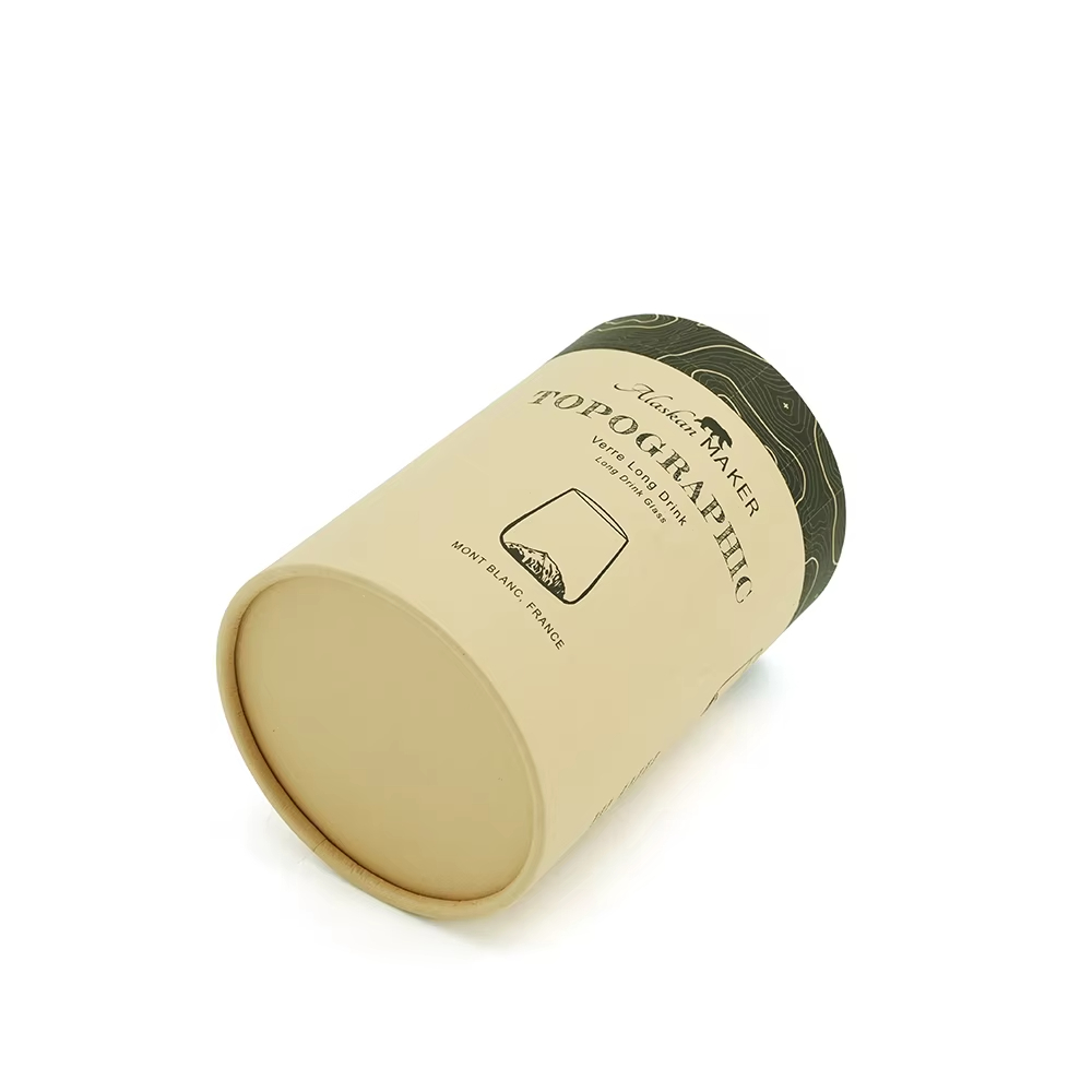 Китай Бесплатная разработка индивидуального дизайна: картонная упаковка из переработанного материала, круглая трубка, цилиндрическая коробка для чая - Гуанчжоуское ООО по печатанию “И Сэнь”