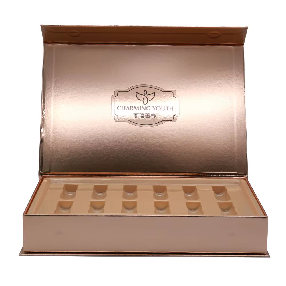 Китай Изготовленная на заказ фабричная упаковка для средств по уходу за кожей: высококачественная подарочная коробка для косметики с магнитной застежкой. - Гуанчжоуское ООО по печатанию “И Сэнь”