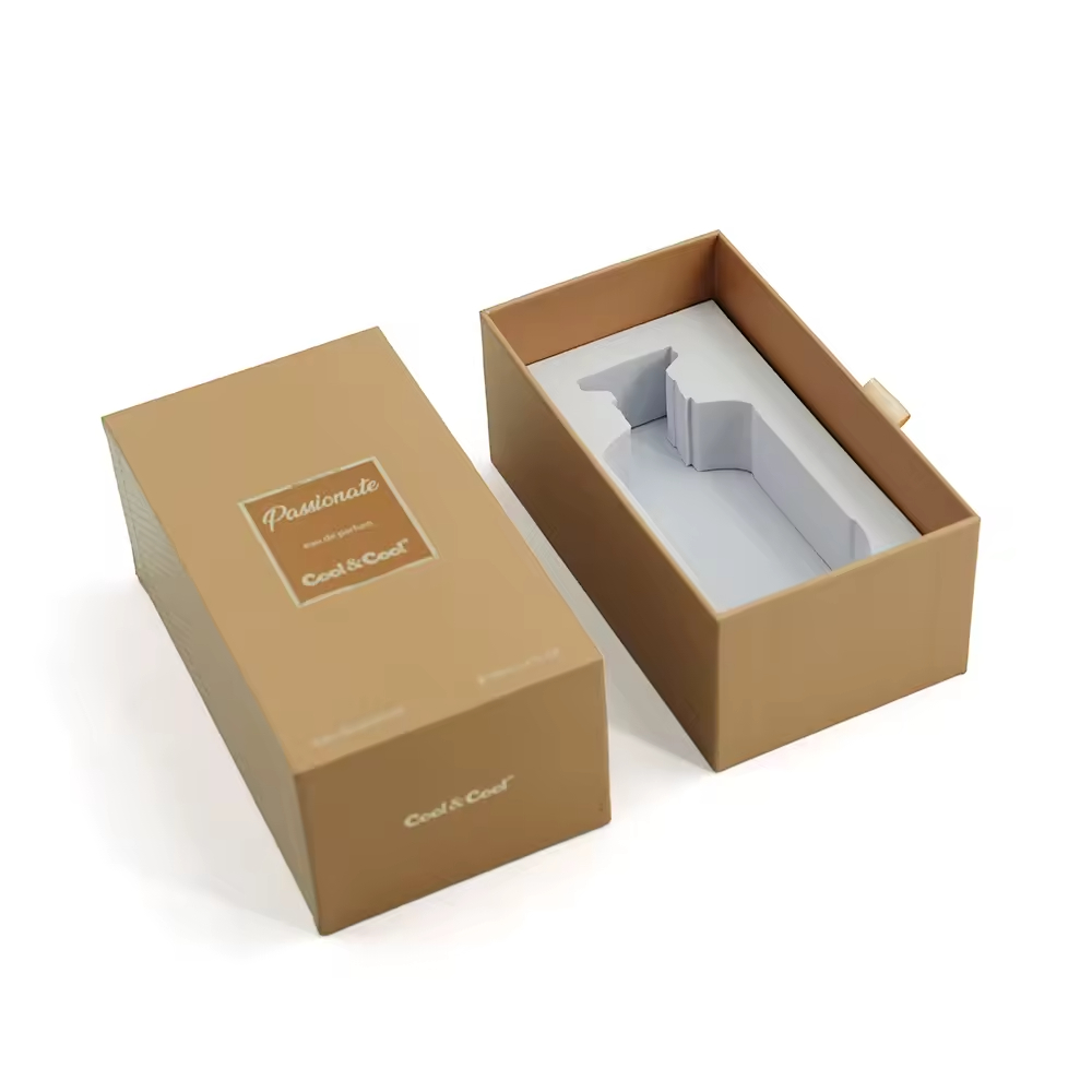 Китай Пустая коробка для духов объемом 100 мл с индивидуальным логотипом, высококачественная картонная подарочная коробка с выдвижным механизмом и вставкой из ЭВА. - Гуанчжоуское ООО по печатанию “И Сэнь”