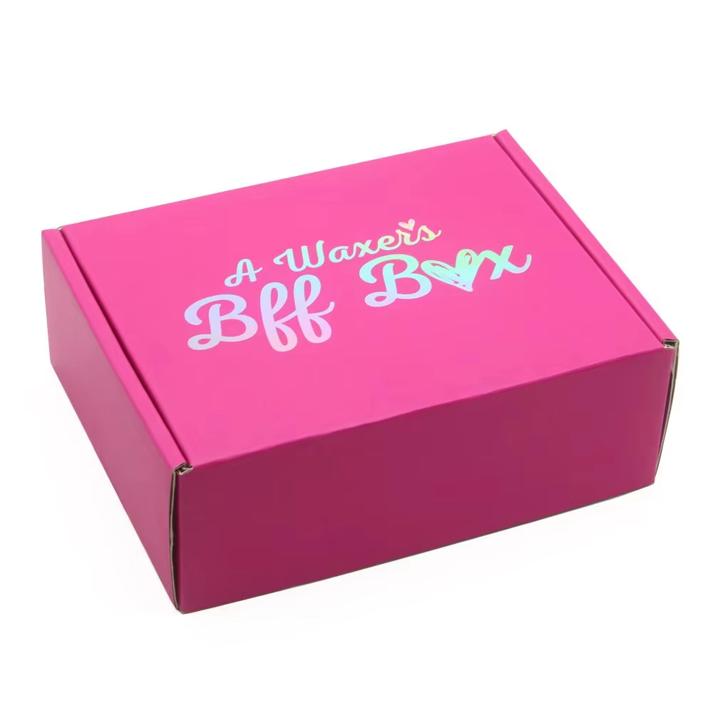 Китай Роскошные упаковочные коробки для доставки. Экологичные розовые бумажные подарочные коробки для одежды/обуви. - Гуанчжоуское ООО по печатанию “И Сэнь”